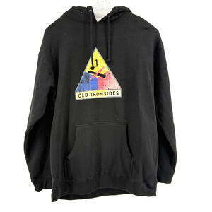 EUC Ranger Up Hoodie Sweatshirt 'Old Ironsides' Black XL